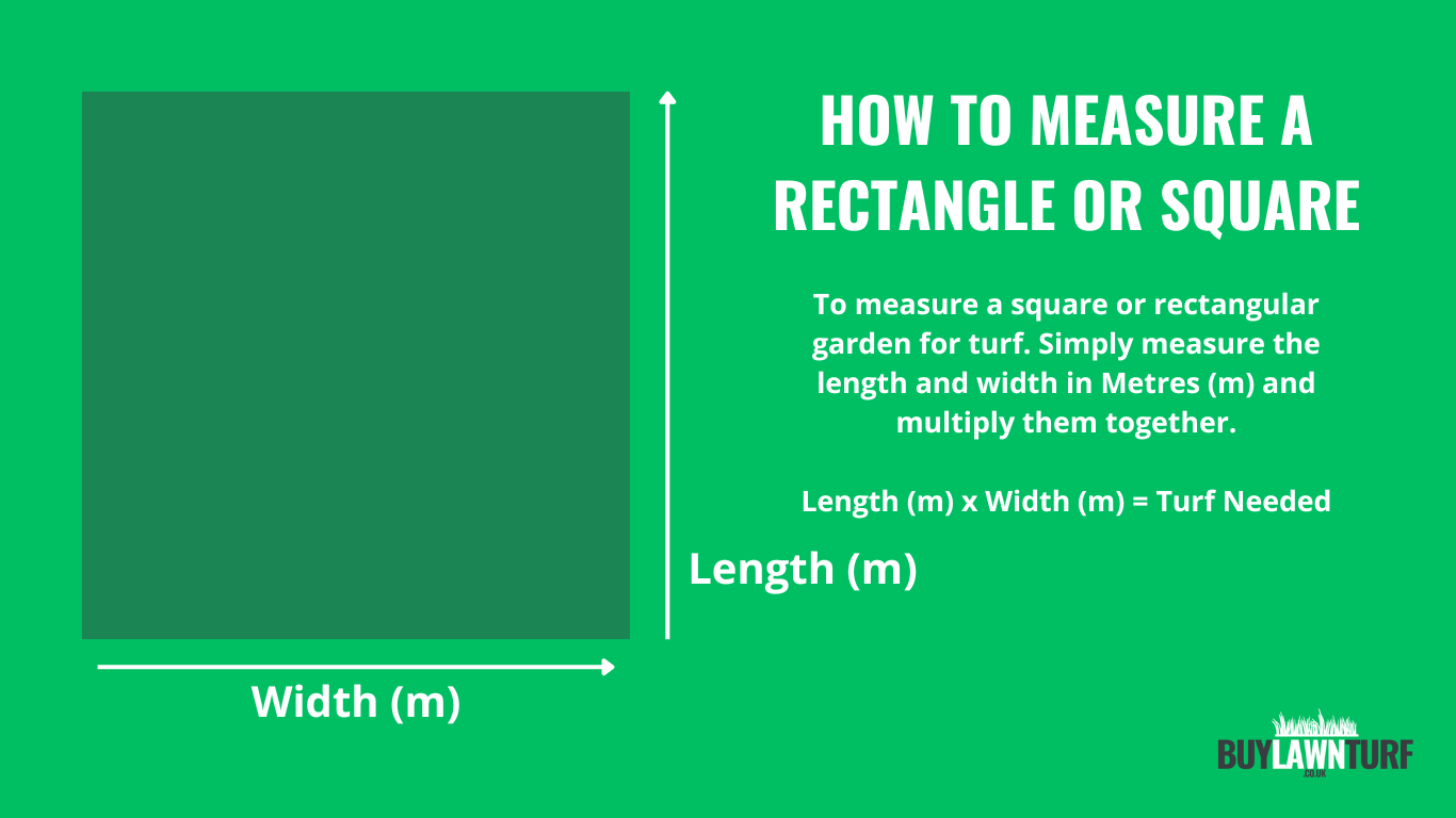 How to Measure a Square or Rectangle Garden for Turf